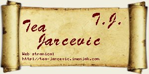 Tea Jarčević vizit kartica